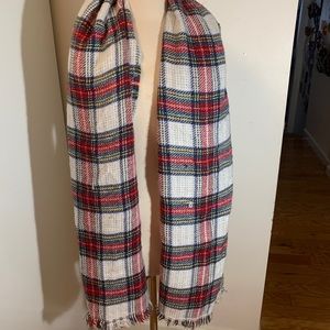 Oversized Plaid Blanket Scarf